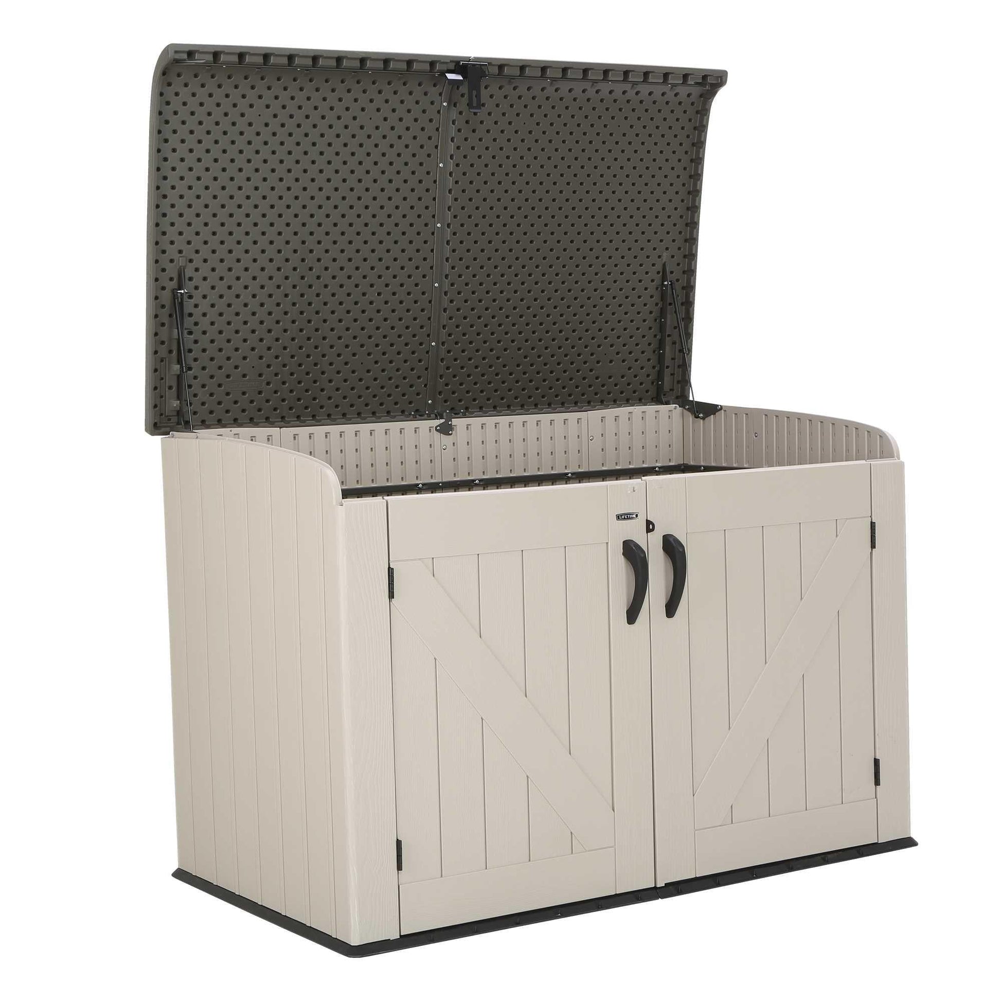 Lifetime Horizontal Storage Shed (75 Cubic Feet) - 60170 - Backyard Provider
