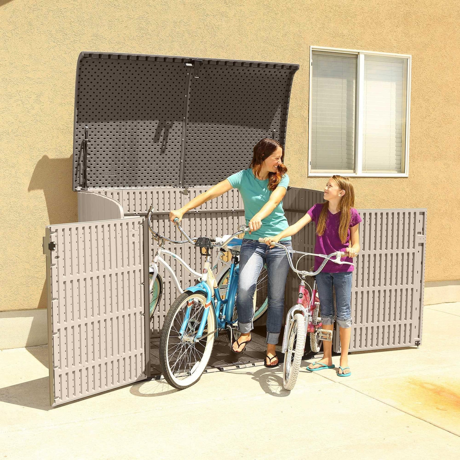 Lifetime Horizontal Storage Shed (75 Cubic Feet) - 60170 - Backyard Provider