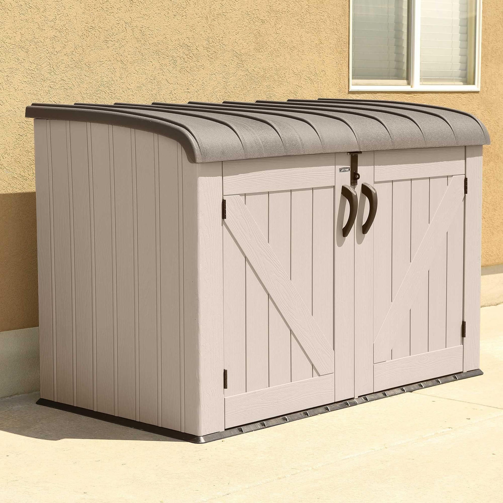 Lifetime Horizontal Storage Shed (75 Cubic Feet) - 60170 - Backyard Provider