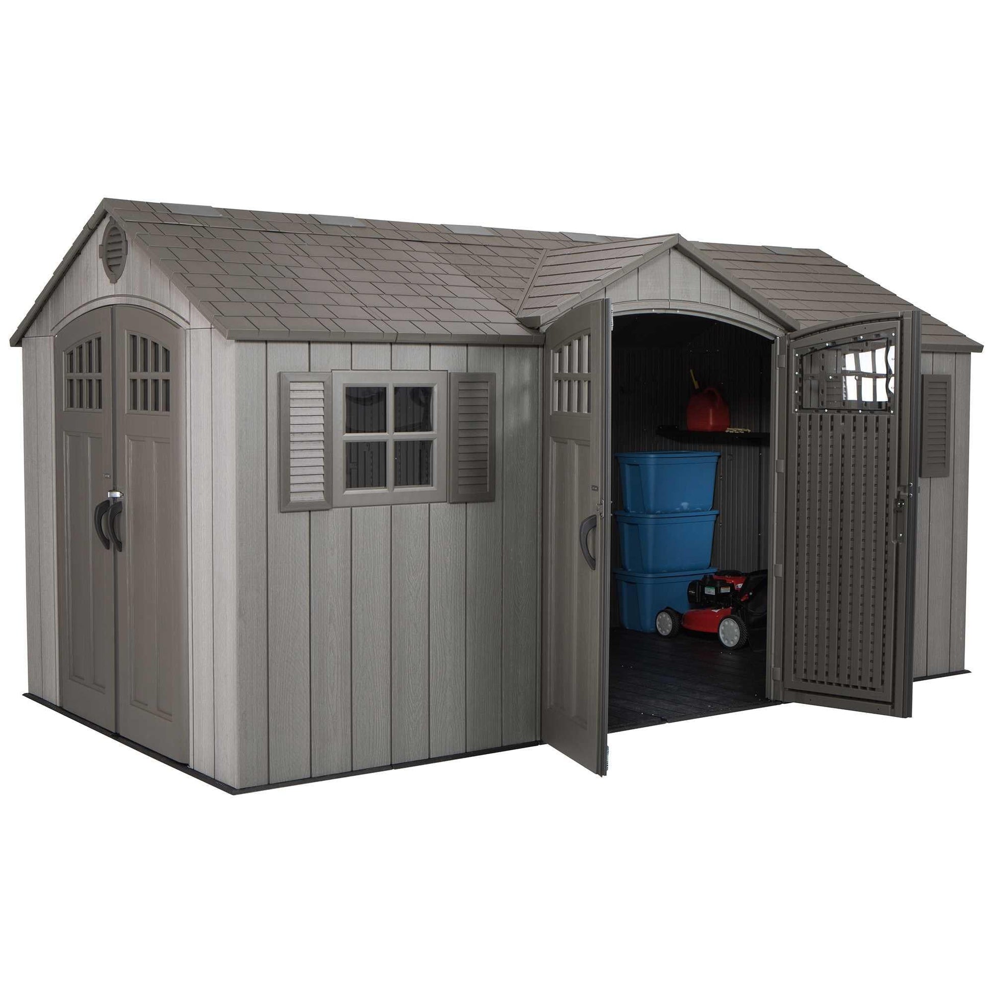 Lifetime 15 Ft X 8 Ft Outdoor Storage Shed - 60318 - Backyard Provider