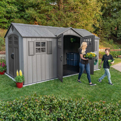 Lifetime 15 Ft X 8 Ft Outdoor Storage Shed - 60318 - Backyard Provider