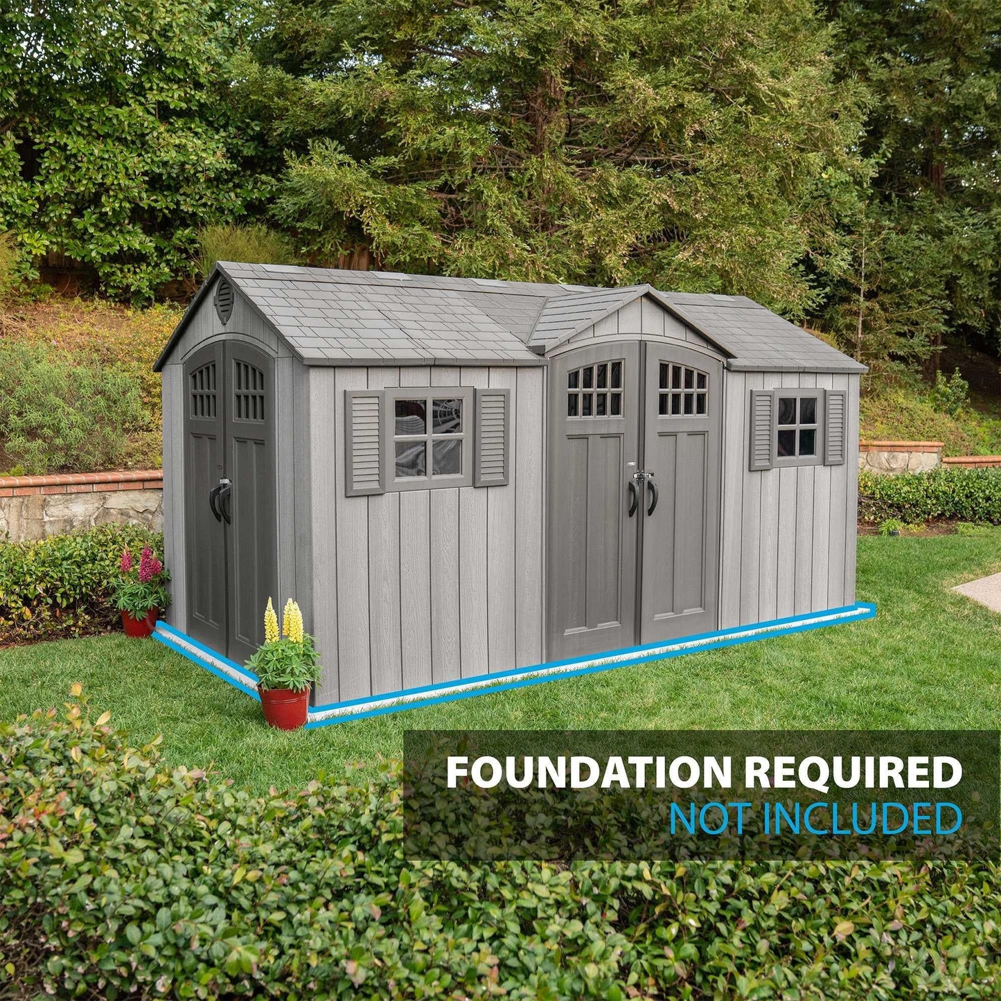 Lifetime 15 Ft X 8 Ft Outdoor Storage Shed - 60318 - Backyard Provider