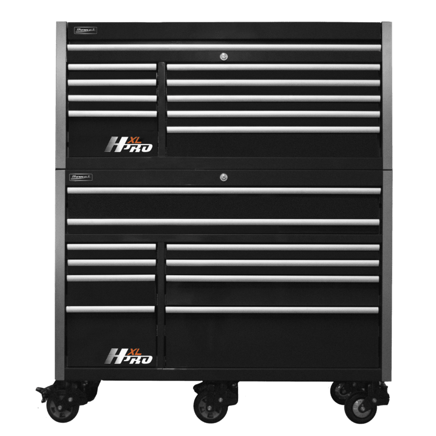 Homak  60” Big Dawg HXL Pro Series Roller Cabinet with Stainless Steel Top - HX04060111