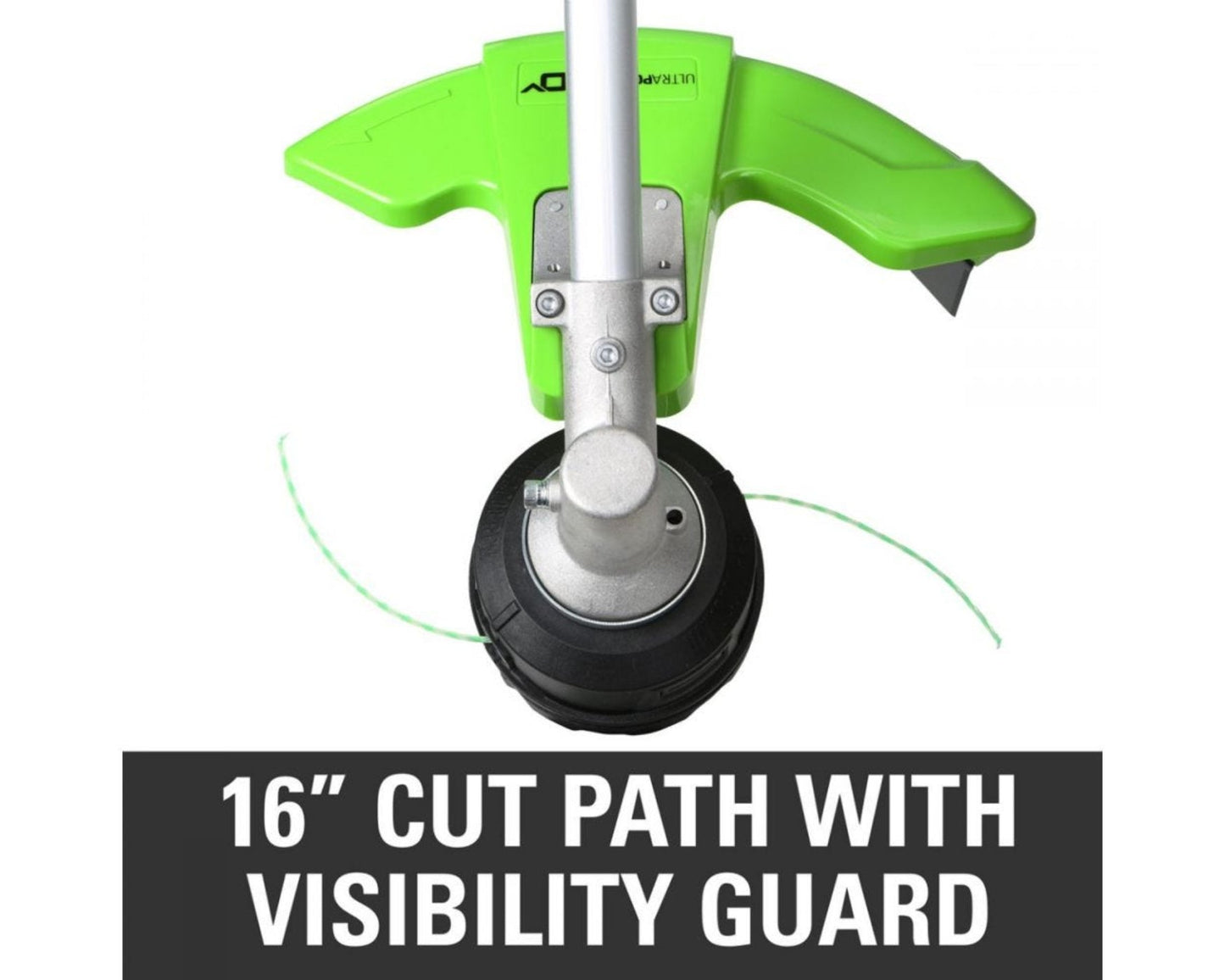 Greenworks 60V 16" Cordless Battery String Trimmer (Attachment Capable) &5 Pcs Attachments Combo Kit w/ 4.0 Ah Battery & Charger - 2135402-VK