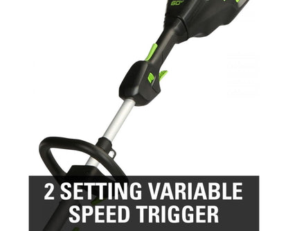 Greenworks 60V 16" Cordless Battery String Trimmer (Attachment Capable) & 10" Polesaw Attachment Combo Kit w/ 4.0 Ah Battery & Charger - 2135202-VK