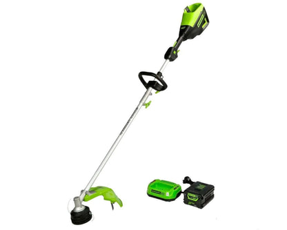 Greenworks 60V 16" Cordless Battery String Trimmer (Attachment Capable) & 8" Edger Attachment Combo Kit w/ 4.0 Ah Battery & Charger - 2135002-VK