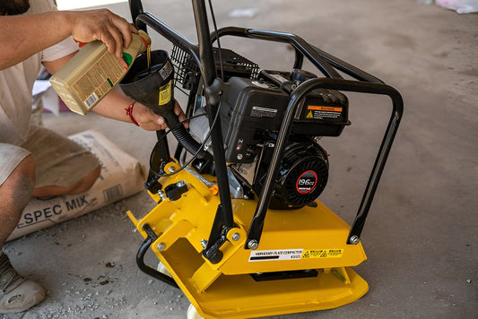 Stark USA 6.5hp Walk-Behind Vibration Plate Compactor 2248lbs 196cc EPA Engine - KIT61021