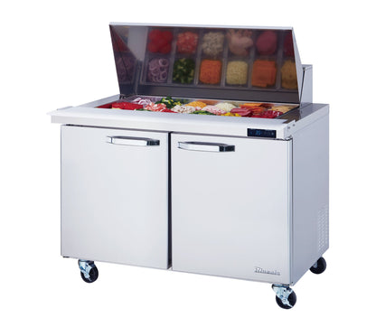 Blue Air  | 48" Wide 2 Door Mega Top Sandwich Prep Table - BLMT48-HC