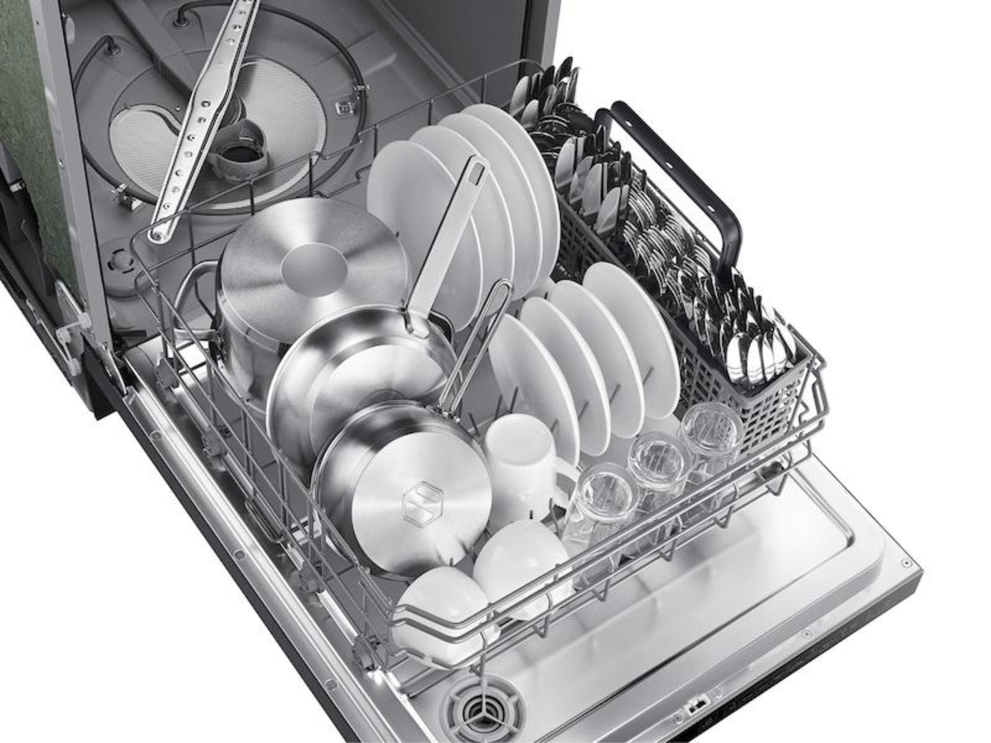 Samsung DW80R2031UG 55 dBA Dishwasher, Hybrid Tub - DW80R2031UG-KT