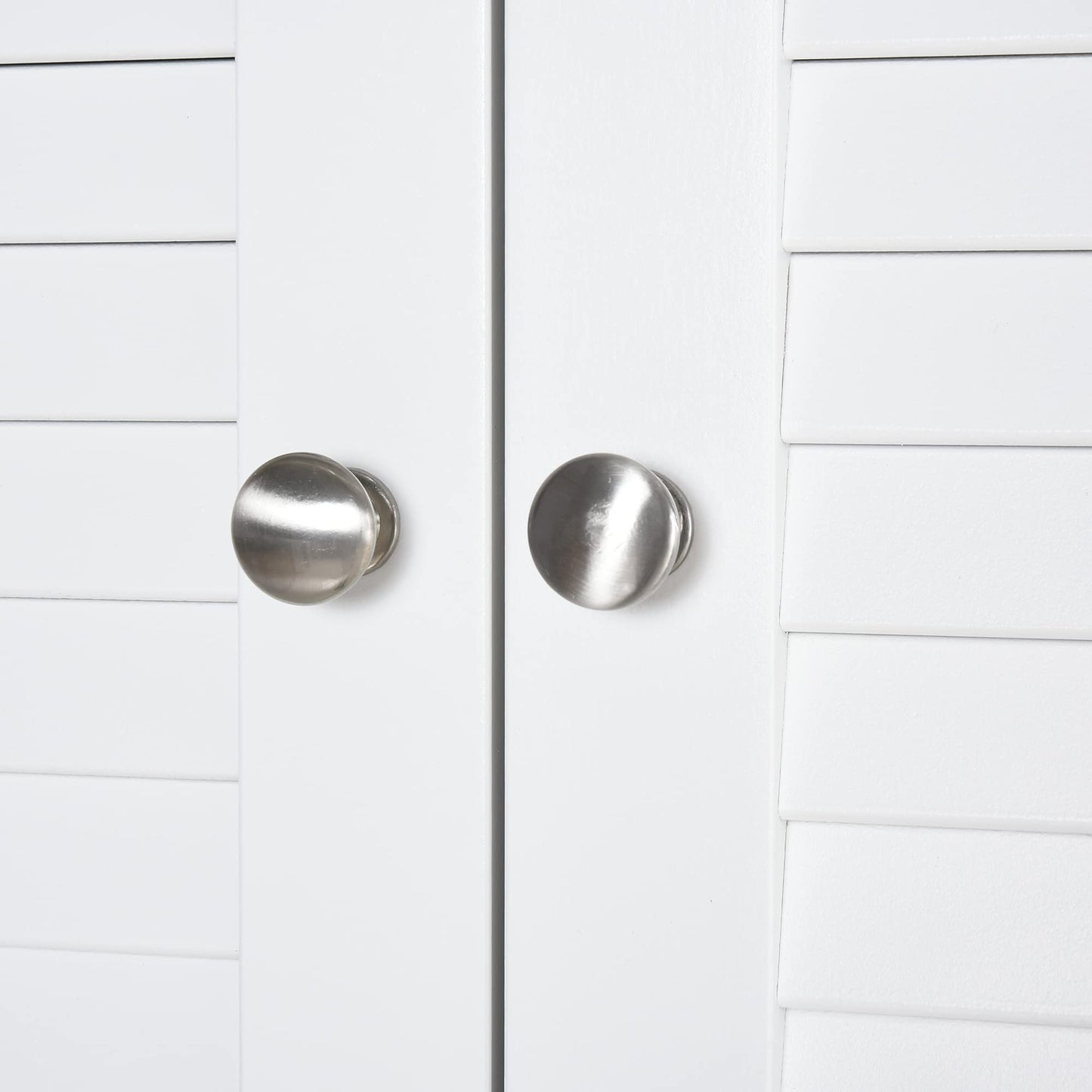 HomCom Tall Narrow Bathroom Storage Cabinet with Doors and Shelf Adjustability - B08BCH9T6H-1