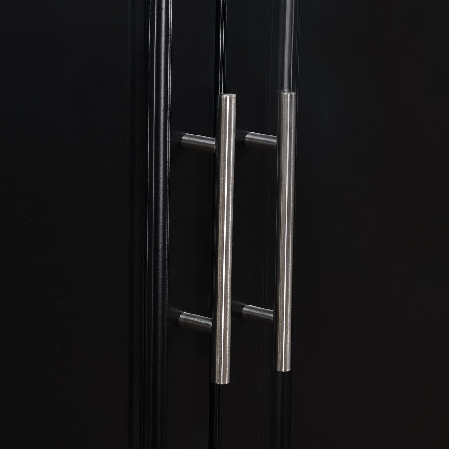 HomCom Rolling Kitchen Island with Storage, Portable Kitchen Cart with Stainless Steel Top - B071YMR7FJ-1