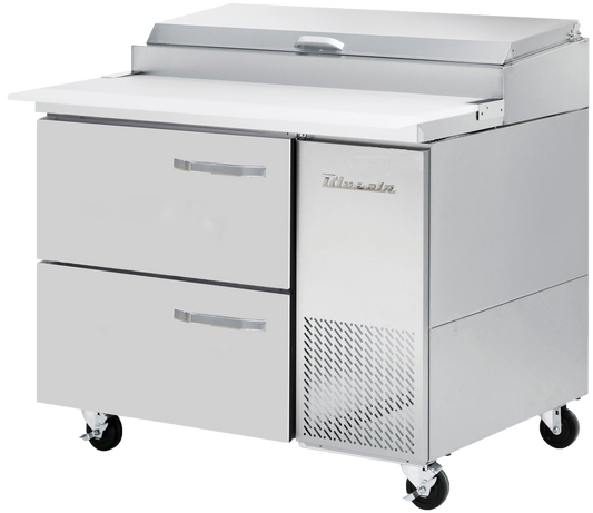 Blue Air BAPP44-D2-HC | 44" Wide 2 Drawer Pizza Prep Table - BAPP44-D2-HC