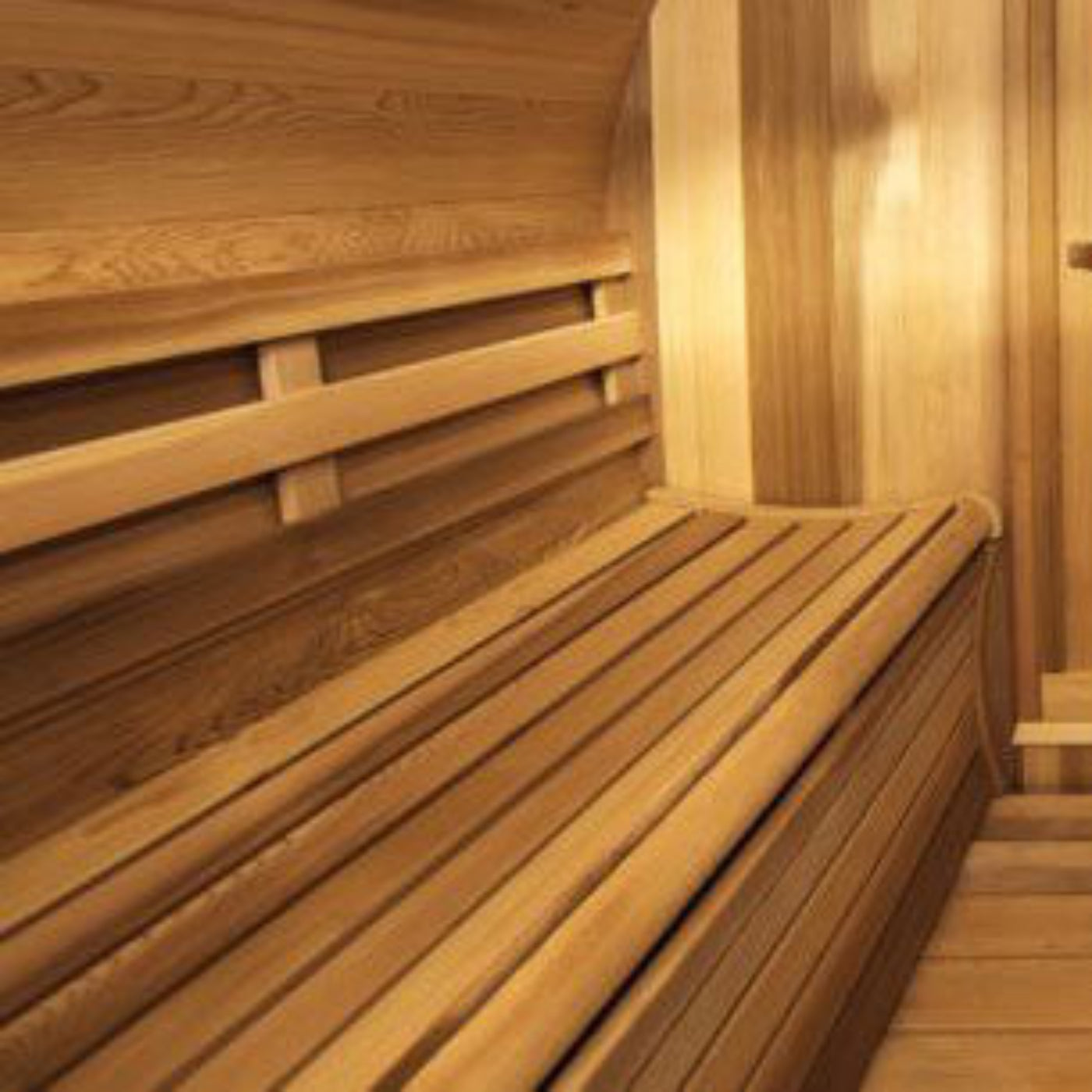 Dundalk LeisureCraft Panoramic Sauna Knotty Cedar - Wood Heated - 762PVCF