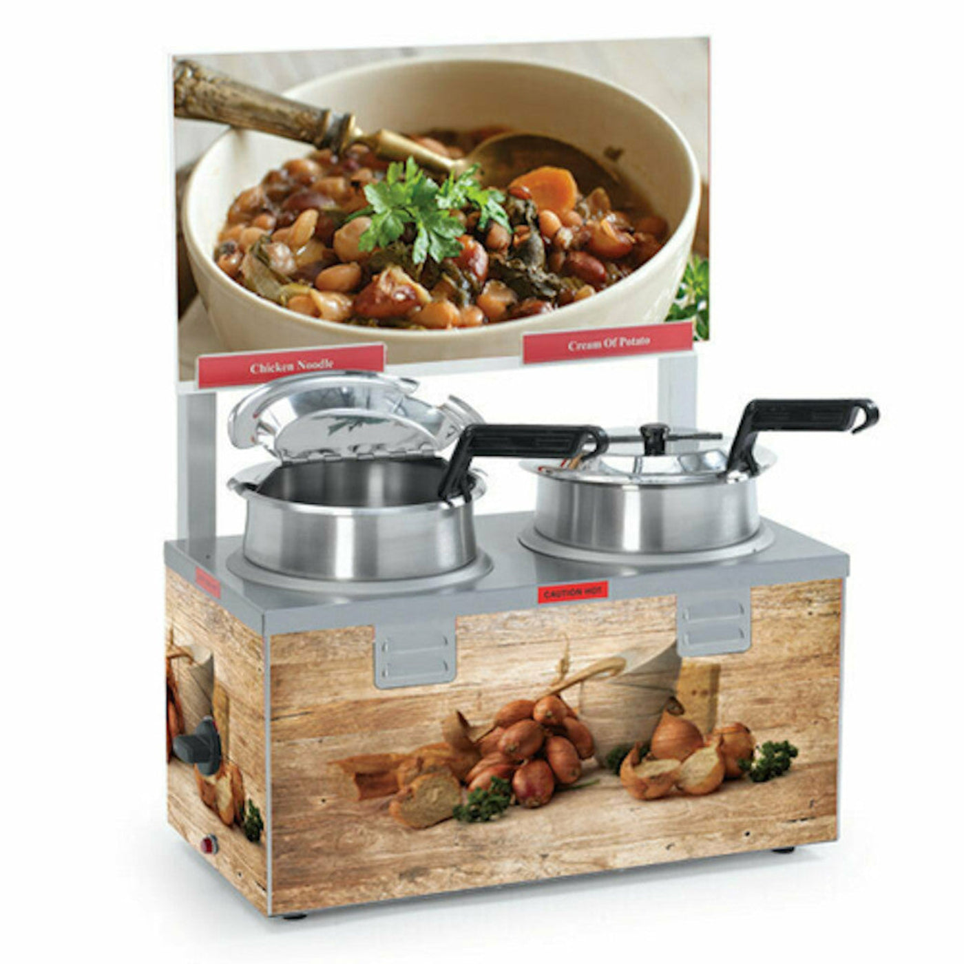 Nemco 6510-D7 Soup Warmer with Double 7-Quart Wells - NE6510D7