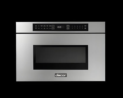 DACOR 24" Microwave-In-A-Drawer, Silver Stainless Steel - DMR24M977WS-KT