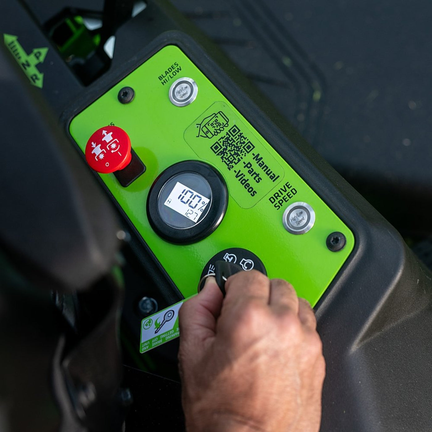 Greenworks 80V 42" Cordless Battery CrossoverZ Zero Turn Lawn Mower w/ Twelve (12) 4.0Ah Batteries and Three (3) Dual Port Turbo Chargers - 7409402