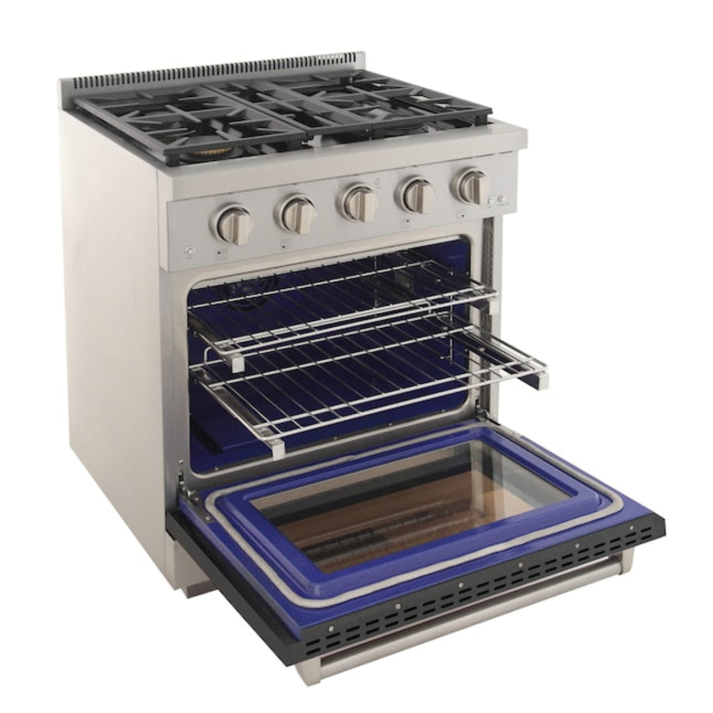 Kucht Professional 30" 4.2 cu. ft. Natural Gas Range in Cement Gray with True Simmer Burners, KFX3000X-GY - KFX3000X-GY