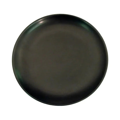 CAC China  Coupe Plate Non-Glare Glaze Black 12" Case of 12 Pcs - 666-21-BLK