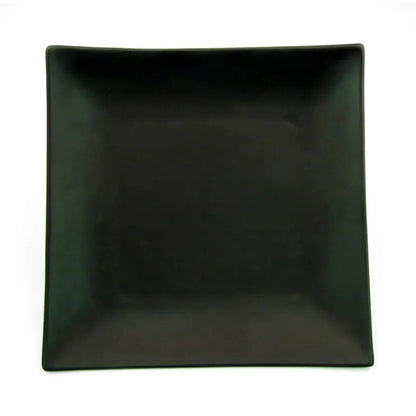 CAC China Square Plate Non-Glare Glaze Black 9" Case of 24 Pcs - 666-8-BLK