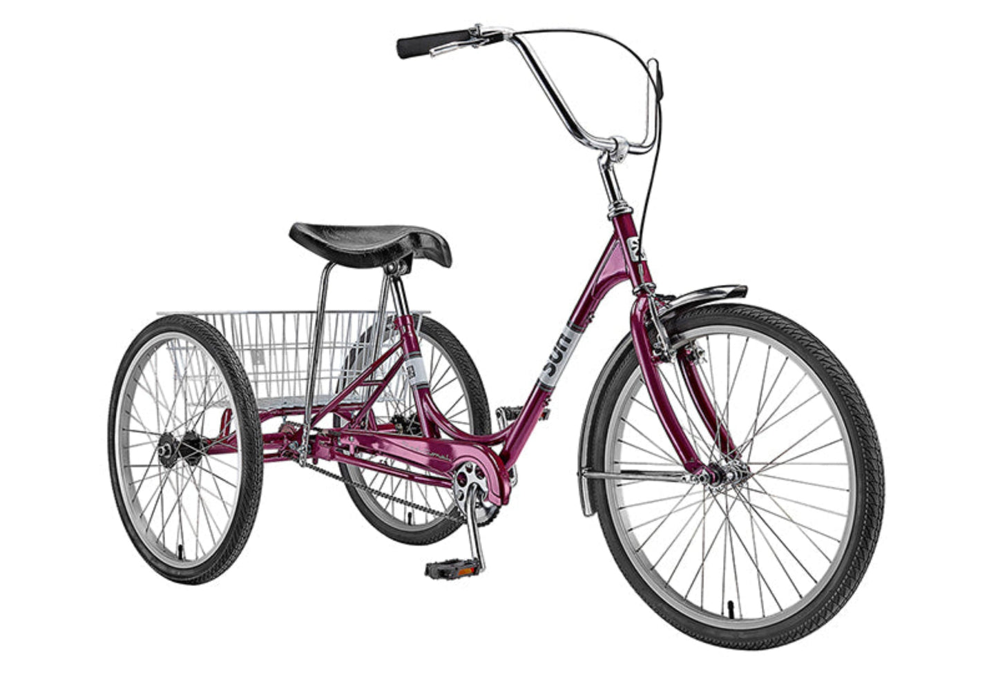 Trike w/White Basket - Sun Trike 24"