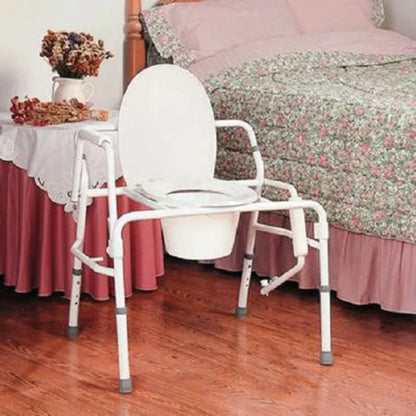 Patterson Medical Supply - Commode Chair Fixed Arm Steel Frame - A92407