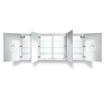 Krugg Svange 8436DLLRR 84″ X 36″ LED Medicine Cabinet with Dimmer & Defogger SVANGE8436DLLRR