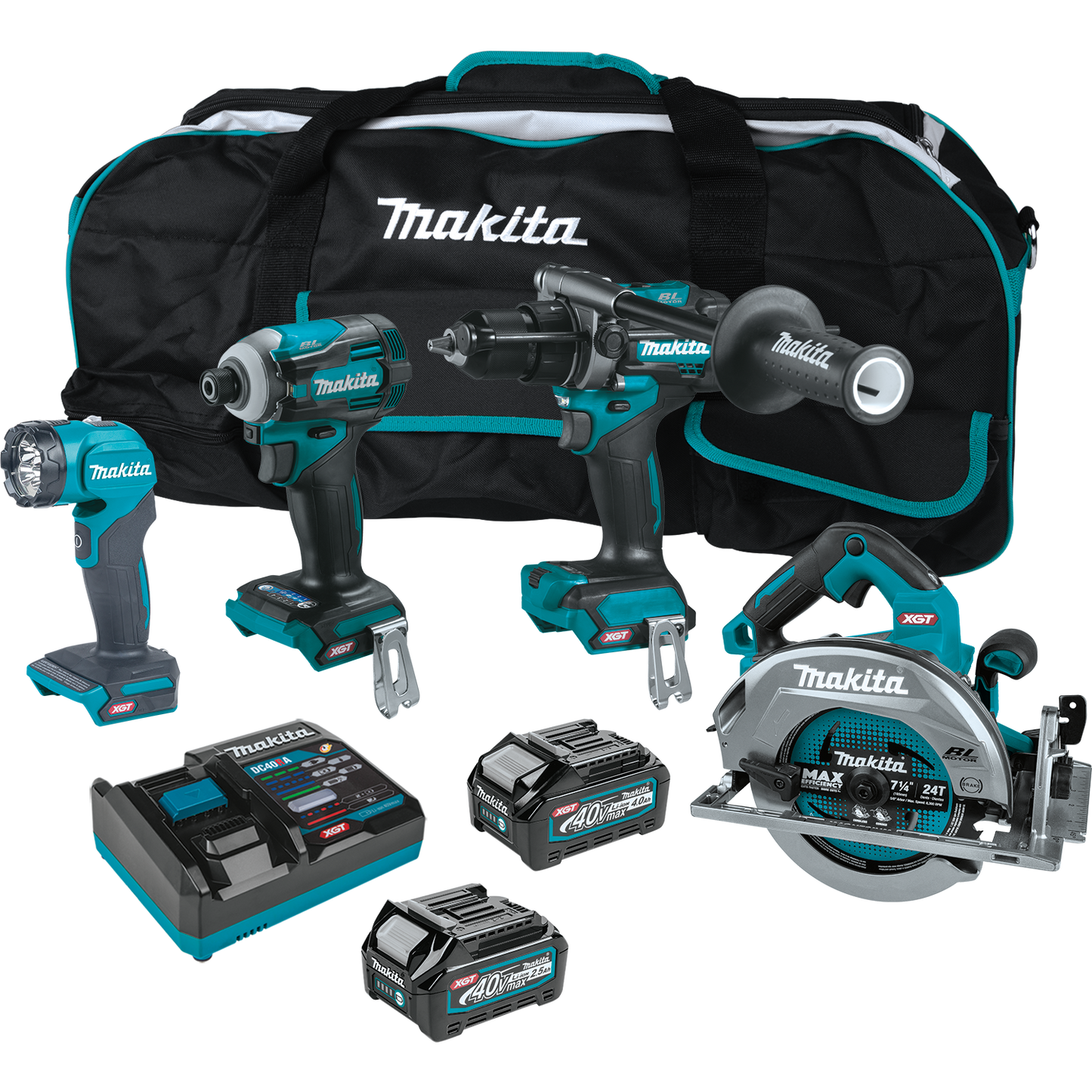 Makita 40V Max XGT️ Brushless Cordless 4 Pc. Combo Kit (2.5Ah/4.0Ah)