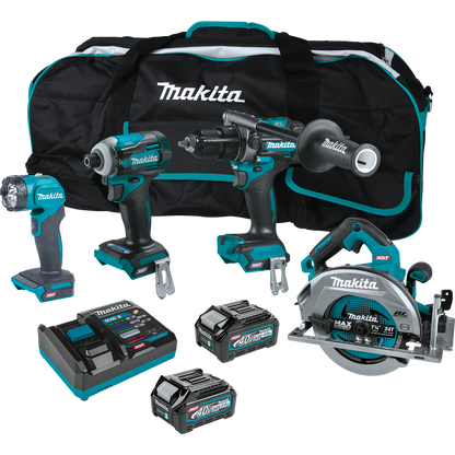 Makita 40V Max XGT️ Brushless Cordless 4 Pc. Combo Kit (2.5Ah/4.0Ah)