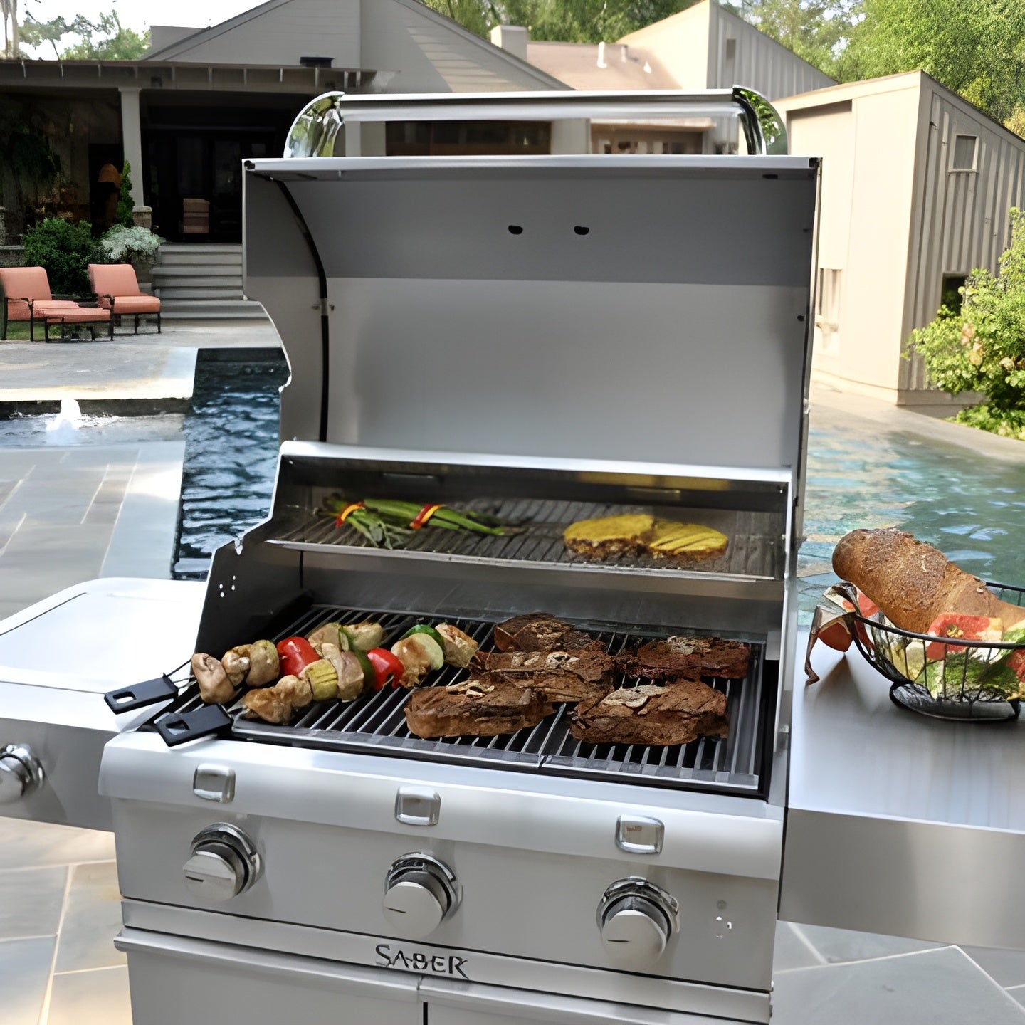 Saber Grills 500 Series 3-Burner Cart Grill (LP) - R50CC0617