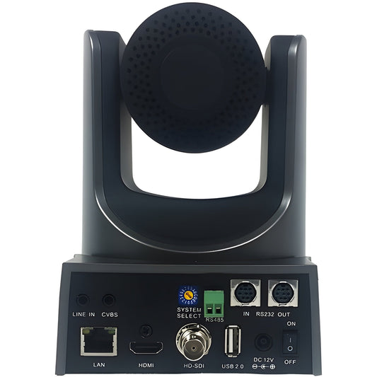 PTZOptics PT12X-NDI-GY Live Broadcast & Conference Camera (Gray) - PT12XNDIGY