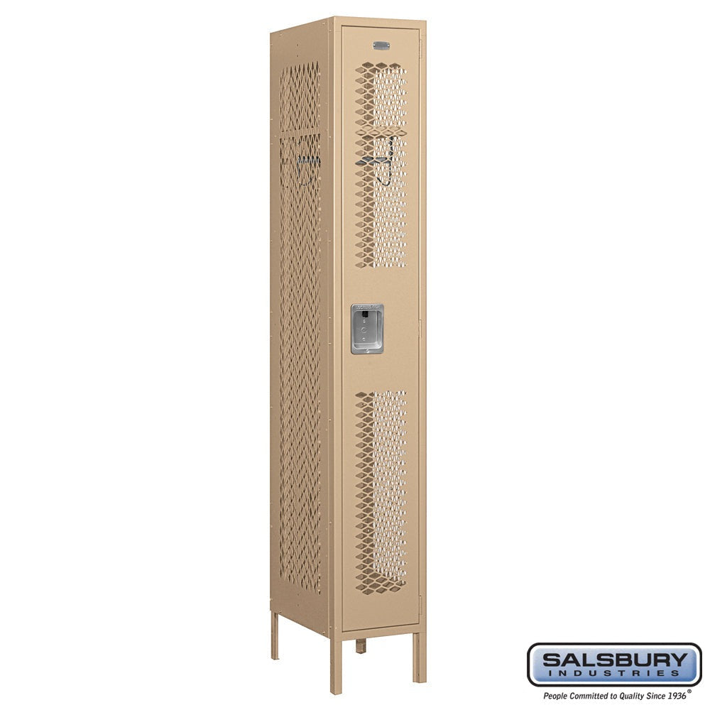 Salsbury 12" Wide Single Tier Vented Metal Locker - 1 Wide - 71152