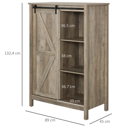 HomCom Sideboard Sideboard Dresser 2 Shelves Door with Frame - B08FMS9QTY