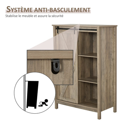 HomCom Sideboard Sideboard Dresser 2 Shelves Door with Frame - B08FMS9QTY