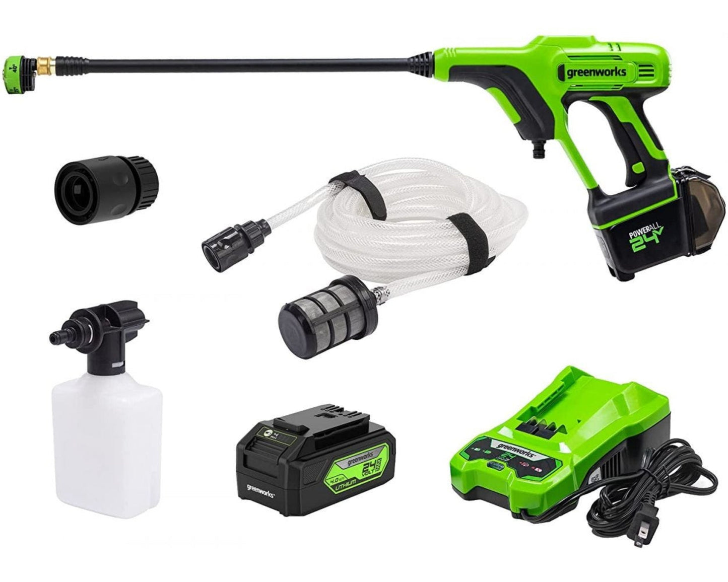 Greenworks 3000 PSI Pressure Washer w/ 24V 600-PSI Cordless Power Cleaner Combo Kit - 1376002-VK