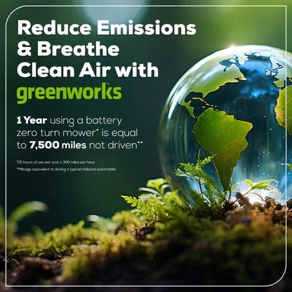 Greenworks 80V 60" MaximusZ Zero Turn Lawn Mower w/ (4) 8Ah Batteries, (2) 16Ah Batteries & 1.5kW Wall Charger - 7423502