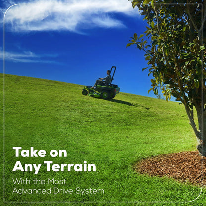 Greenworks 80V 60" MaximusZ Zero Turn Lawn Mower w/ (4) 8Ah Batteries, (2) 16Ah Batteries & 1.5kW Wall Charger - 7423502