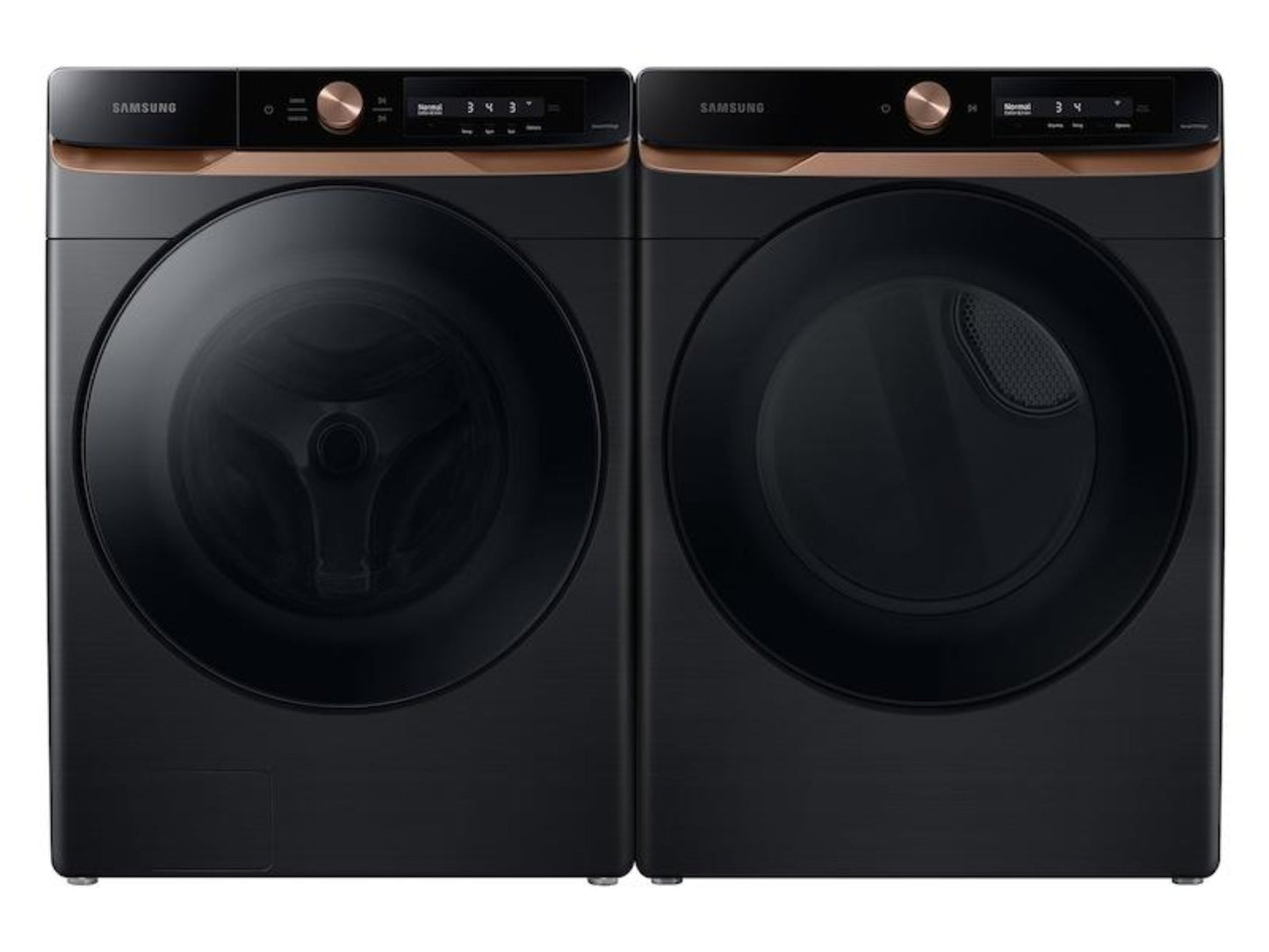 SAMSUNG 7.5 cu. ft. AI Smart Dial Gas Dryer with Super Speed Dry and MultiControl(TM) in Brushed Black - DVG46BG6500VA3-KT