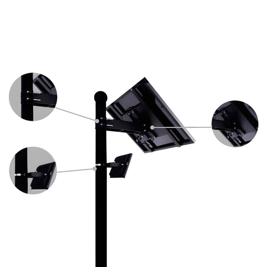 AVS Energy Solar LED Flood Light 40 Watt 5600 Lumens 5000K - AVS-BLK-40W