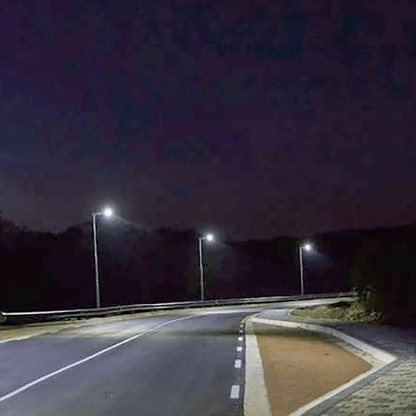 AVS Energy Solar LED Street Light 100 Watt 18000 Lumens 5000K Parking Lot Light Solar All in One Street Light  - AVS-BF02-100W