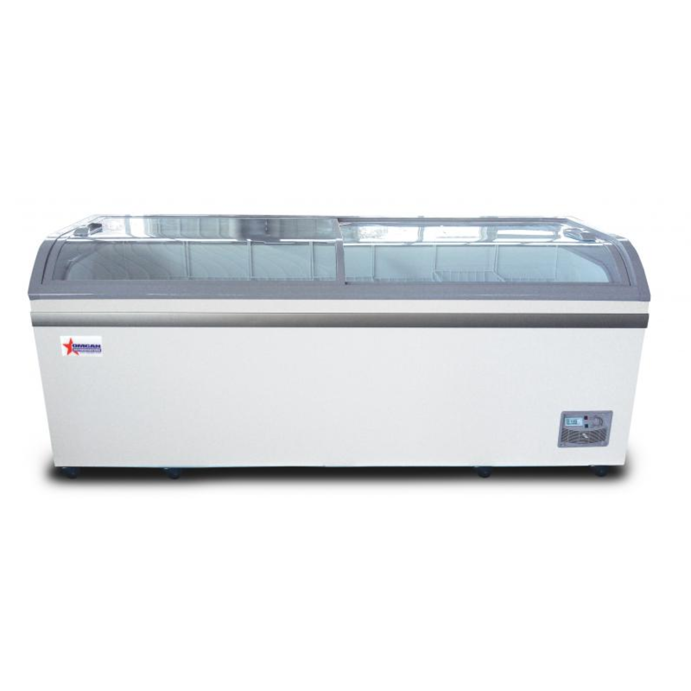 Chef AAA - FR-CN-2007, Commercial 79" Glass Door Frozen Food or Ice Cream Chest Freezer Display - FR-CN-2007