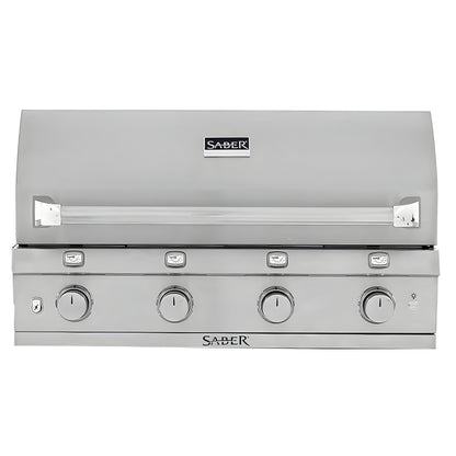 Saber Grills Elite 4-Burner Built-In Grill, Natural Gas - R67SB1017