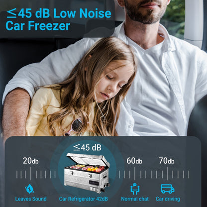 BODEGAcooler 45Quart/42L AL42 Dual Zone Portable Car Fridge - BG-AL42