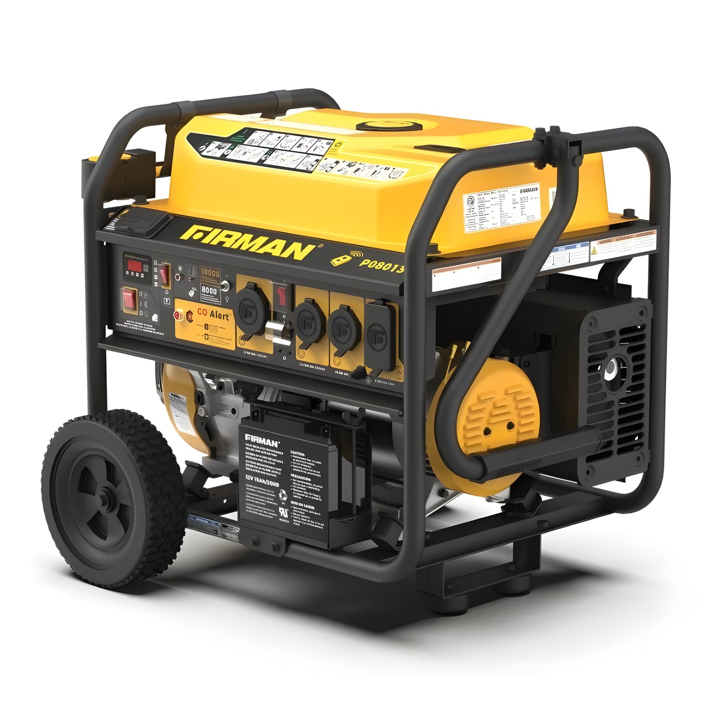 Firman P08013 Generator 8000W/10000W 50 Amp Remote Start With CO Alert New P08013