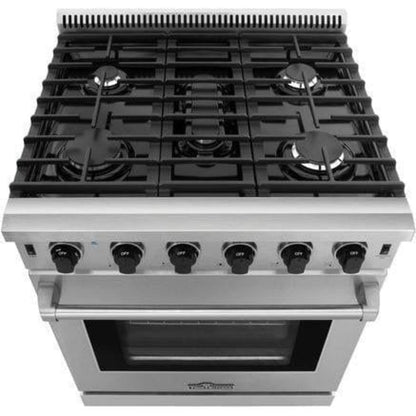 Thor Kitchen Appliance Package - 30 in. Natural Gas Range, Range Hood, Refrigerator, Dishwasher, AP-LRG3001U-3