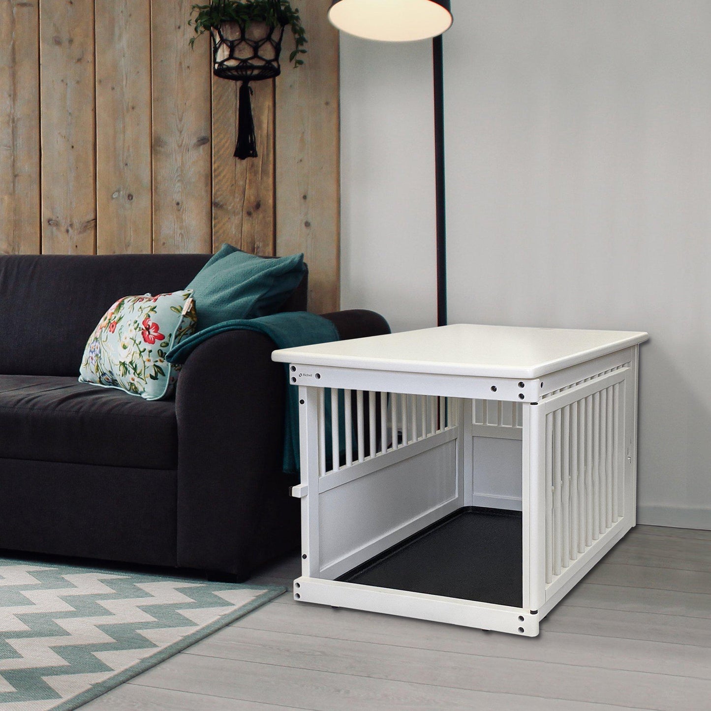 Richell Wooden End Table Pet Crate Medium and Large - RI-80013