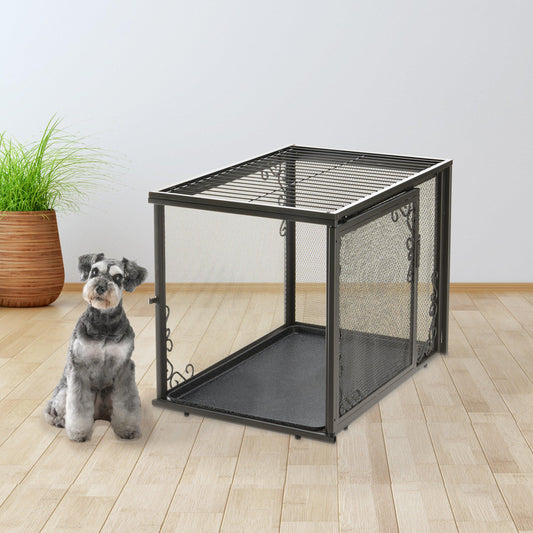Richell Metal Mesh Pet Crate Medium - RI-80017