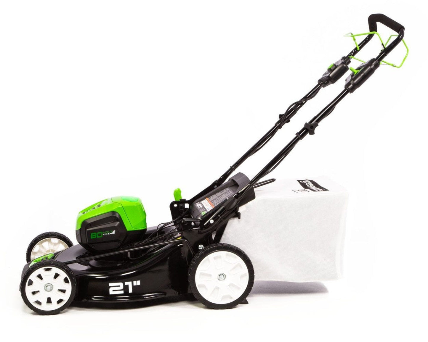 Greenworks 80V 21" Cordless Battery 3-in-1 Self-Propelled Lawn Mower w/ 4.0Ah Battery & Charger - 2515902