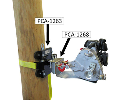 Portable WinchTree-Mount Winch Anchoring System with Rubber Pads - PW,PCA-1263