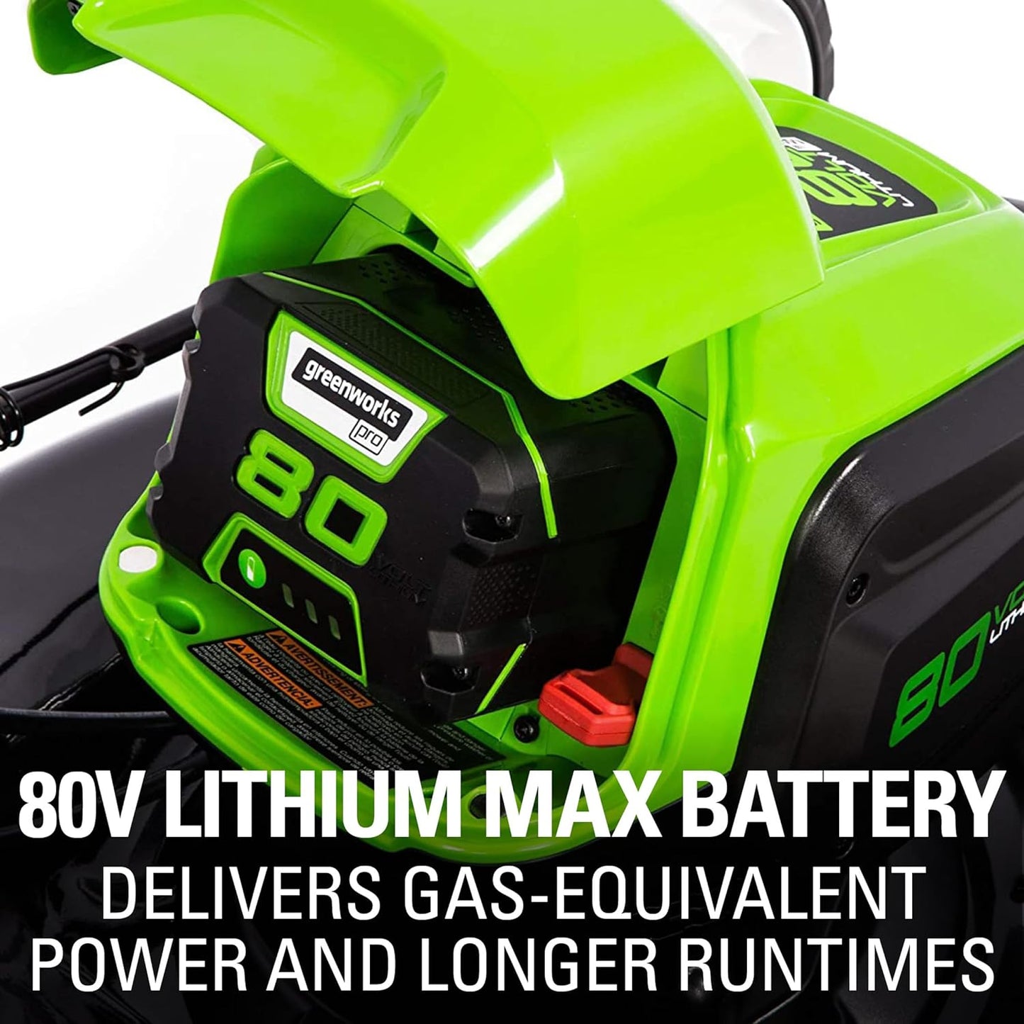 Greenworks 80V 21" Cordless Battery 3-in-1 Push Lawn Mower w/ 5.0Ah Battery & Charger - 2546902