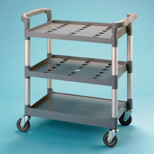 Patterson Medical Supply - Mobile cart 16 X 25 X 29 Inch Gray Holds up to 18 Weights - 081514355